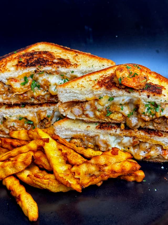 Jerk Shrimp Lobster Melt
